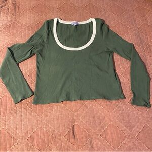 Florence by Mills Green Long Sleeve Top Size: XXL